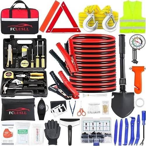 Car Roadside Emergency Kit - Auto Vehicle Safety Road Side Assistance Kit